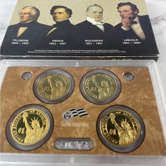 2010 US Mint Presidential $1 Coin Proof Set - Picture 4 of 4